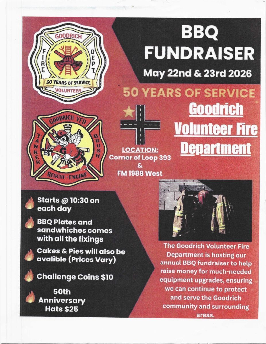 Goodrich VFD BBQ Fundraiser